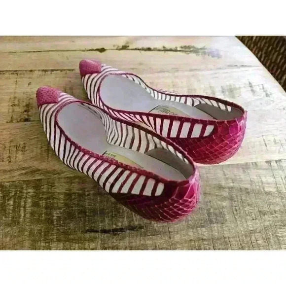 Vintage Cleo Bottier Made In Italy Crocidile Pumps Pink Size 38 1/2 - Picture 12 of 16